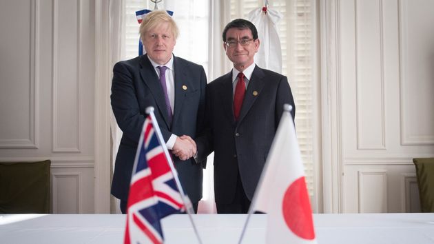 Boris Johnson and Taro Kono.