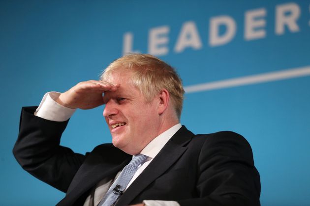 Conservative party leadership contender Boris Johnson speaking at Bournemouth Pavilion Theatre during a Tory leadership hustings.