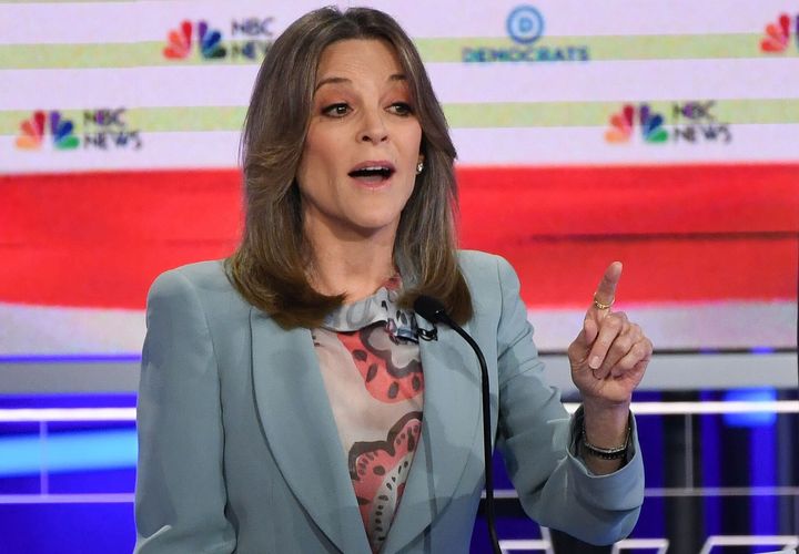 "You have harnessed fear for political purposes, and only love can cast that out." -- Marianne Williamson to President Donald Trump