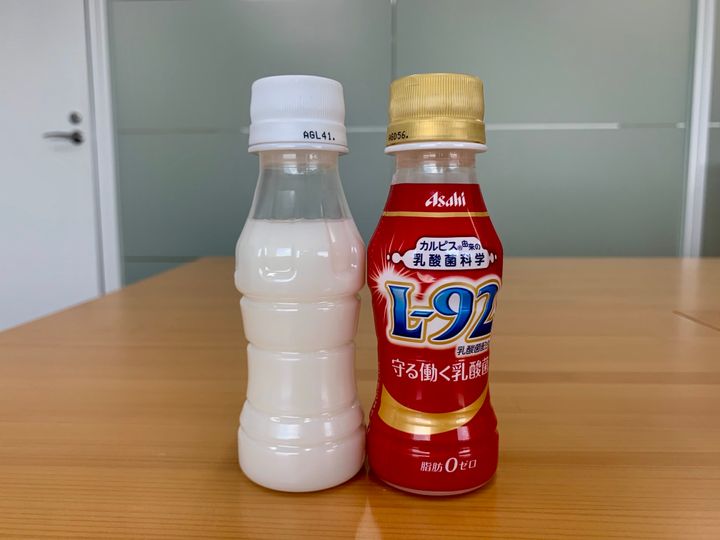 アサヒ飲料のラベルレス商品『L-92』