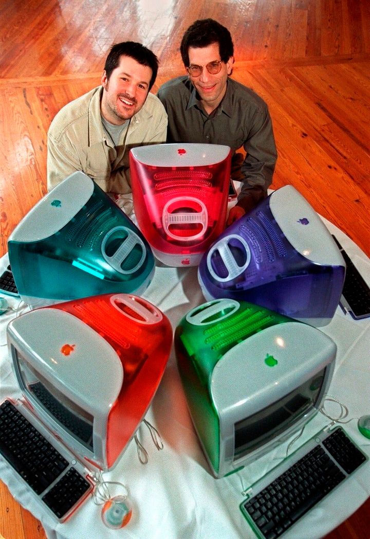 Jonathan Ive, left, and Jon Rubinstein, Apple’s senior vice president of engineering, in 1999.