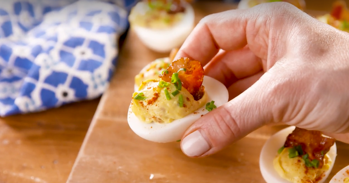 This Devilled Egg With Maple Bacon Recipe Is All You Need This Summer