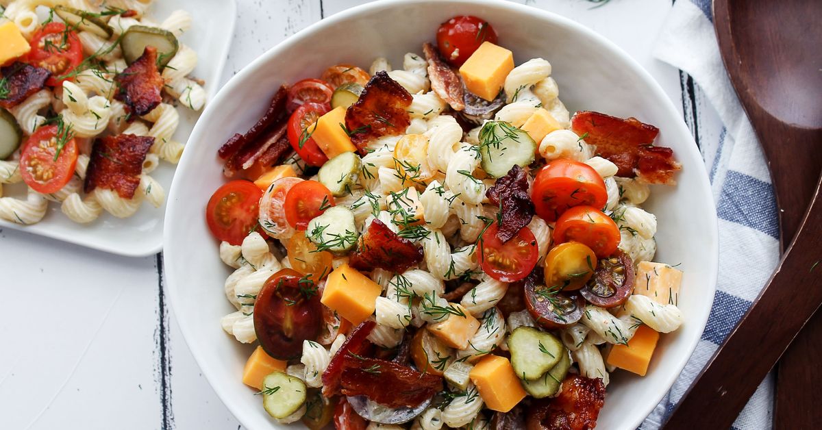 Dill Pickle Ranch Pasta Salad, The Dish To Bring To Every Potluck