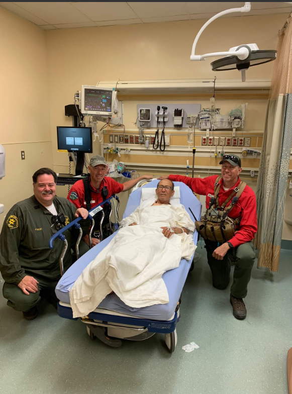 Eugene Joe, 73, is recovering after spending a week lost in California's Angeles National Forest.