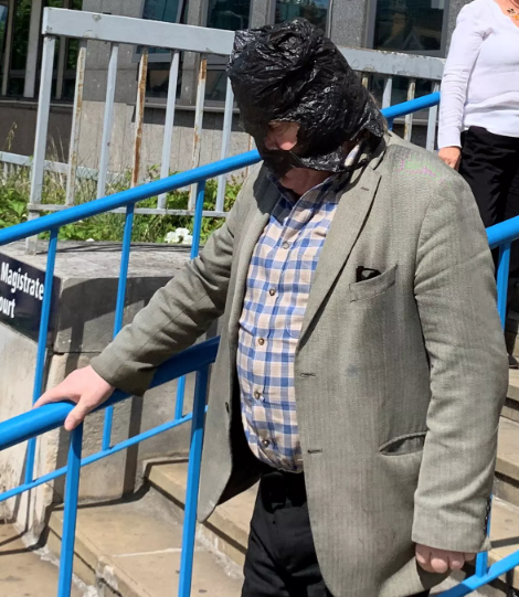 Keogh leaving Croydon Magistrates Court on Monday 