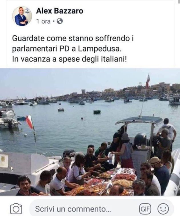 Il Leghista Ritocca La Foto Del Pd Sulla Sea Watch Guardate Come Soffrono Poi Si Pente Scherzavo L Huffpost