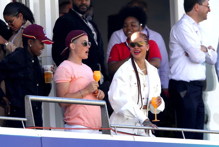 Literally Rihanna at a literal cricket game
