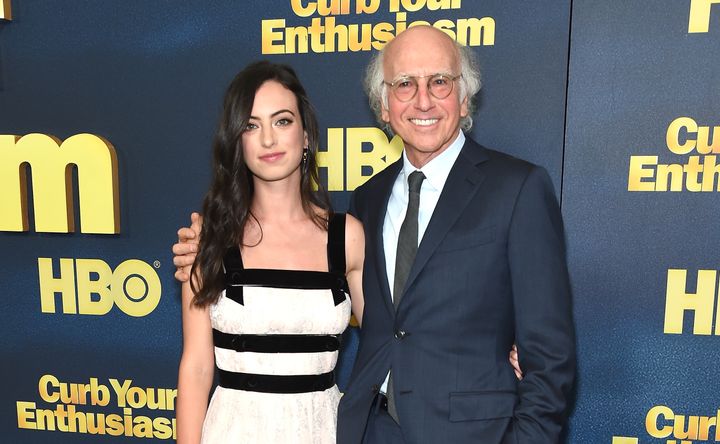 Larry David with his daughter Cazzie at the "Curb Your Enthusiasm" Season 9 premiere on Sept. 27, 2017.