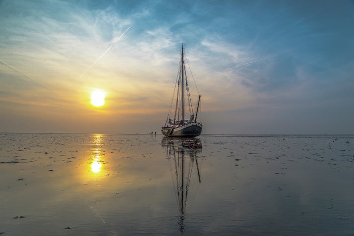 The Waddenzee is a tidal sea that separates the north of the Netherlands from a string of barrier islands. Twice every 24 hours, the tide ebbs and the sea turns into a huge, wet sand surface. Due to sea level rise, the Waddenzee might be continuously under water in the near future.