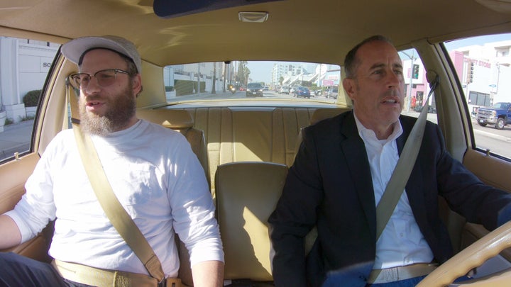 Seth Rogen and Jerry Seinfeld in the new season of "Comedians in Cars Getting Coffee."