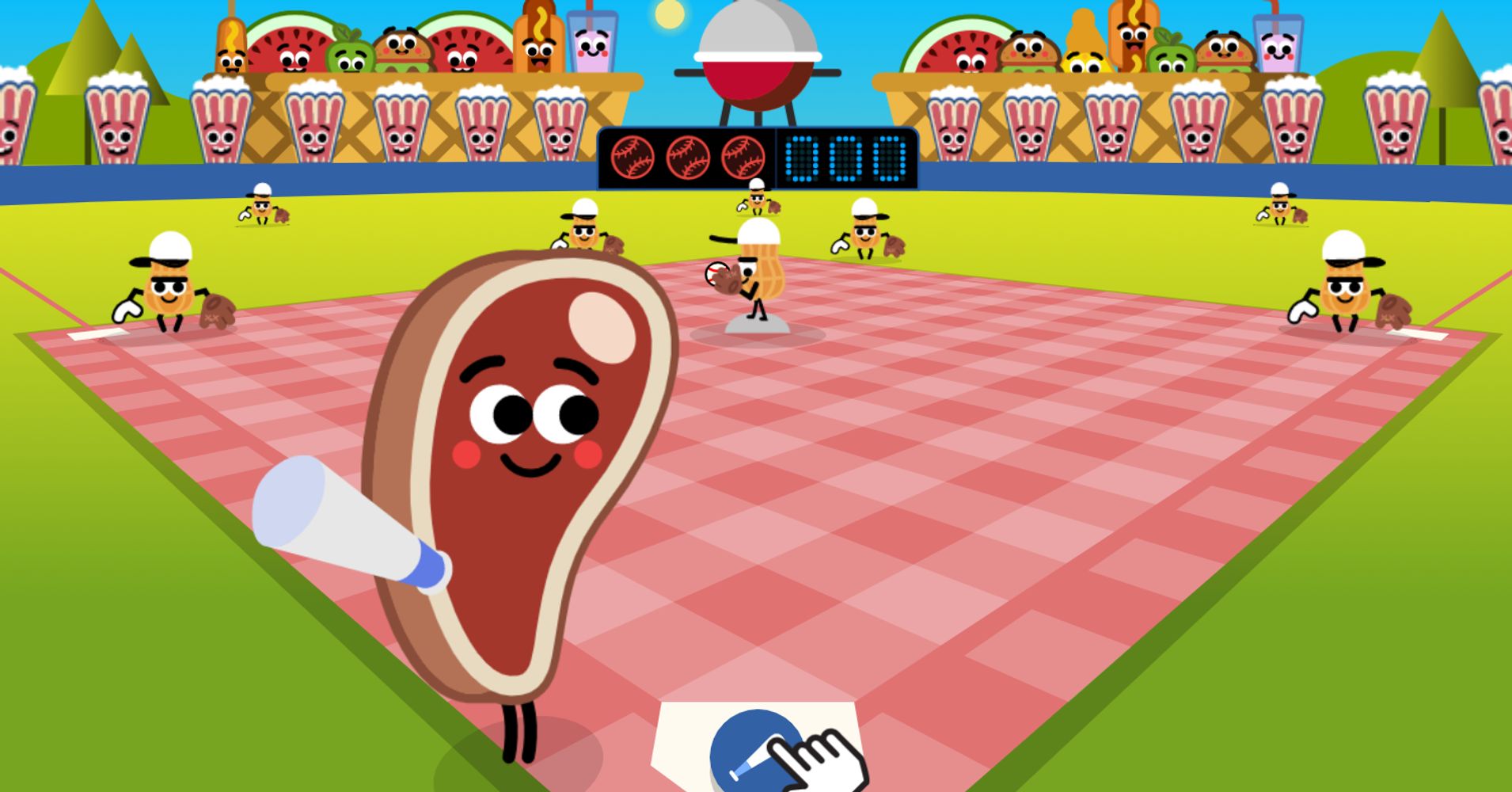 Google Games Baseball / Bored before the holiday? Go play the game