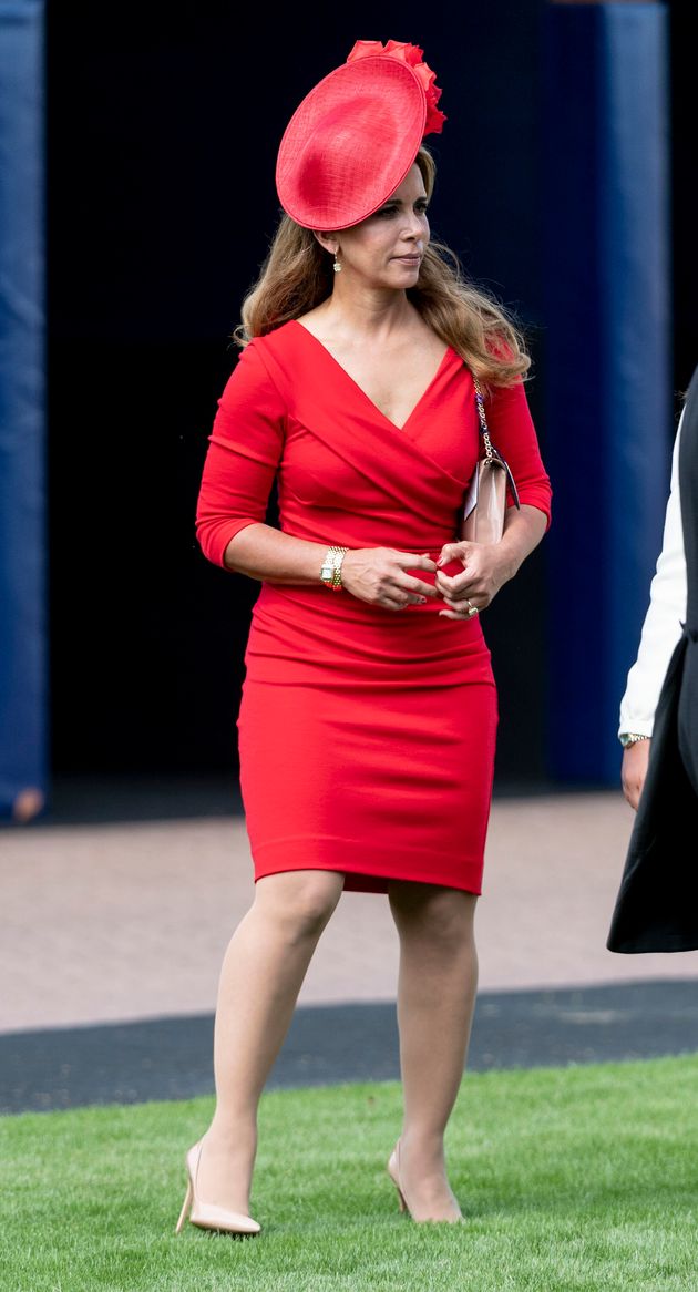 Princess Haya at Epsom Racecourse in 2018 