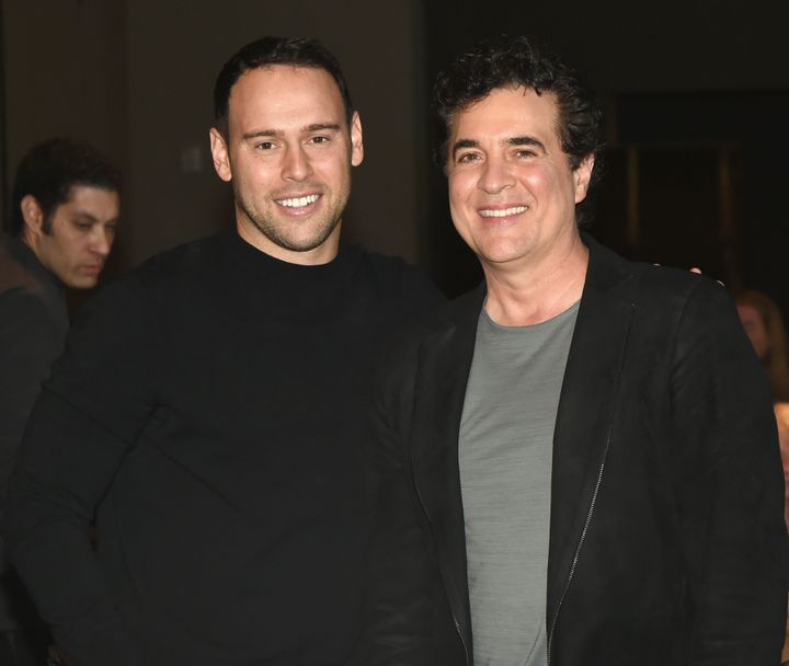 Scooter Braun and Scott Borchetta pictured at an event last year