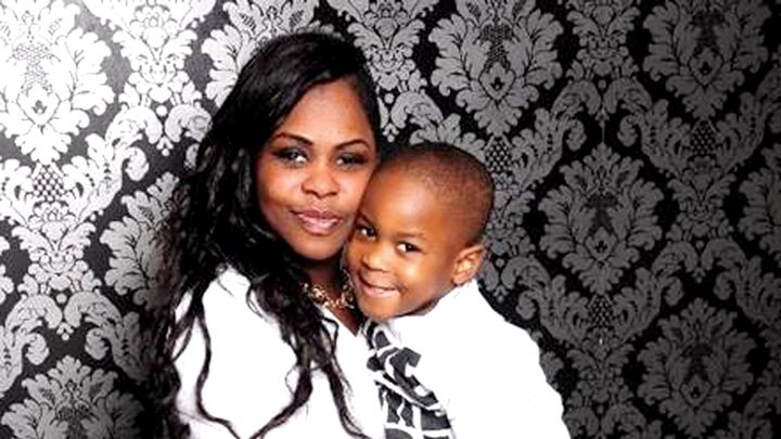 Simone Kerr with her son Kavele 
