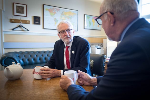 Jeremy Corbyn and shadow cabinet office minister Jon Trickett