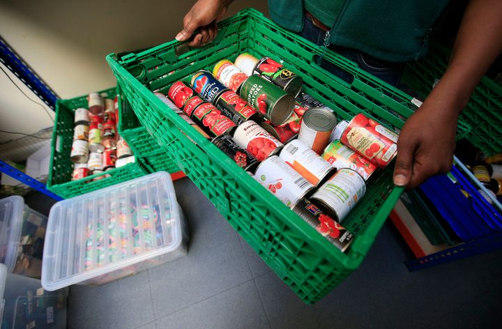The people injured had been queuing for a foodbank (file picture)