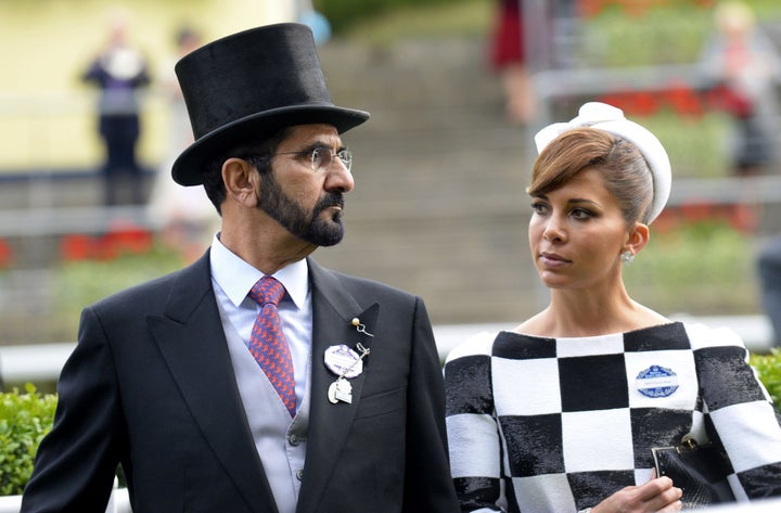 Princess Haya and Sheikh Mohammed at Ascot in 2013