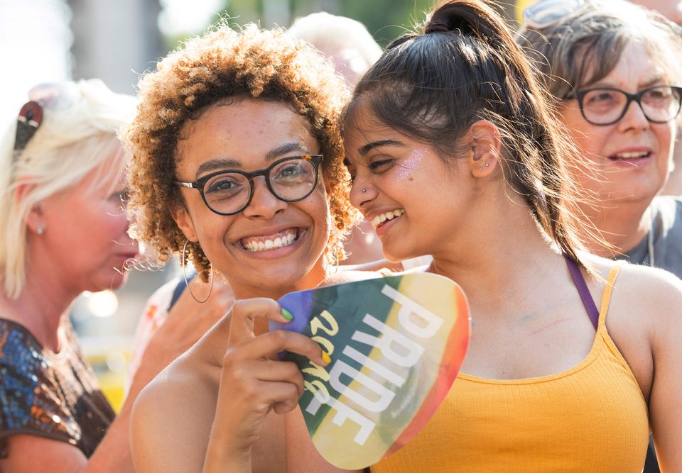 A couple enjoying last year's Pride celebration.