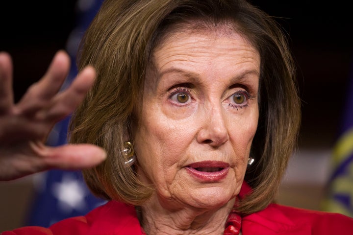 House Speaker Nancy Pelosi puts the brakes on because she was "traumatized" by Ronald Reagan's landslide victory, according to a Washington Post opinion piece.