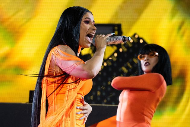 Cardi B performing at Wireless 