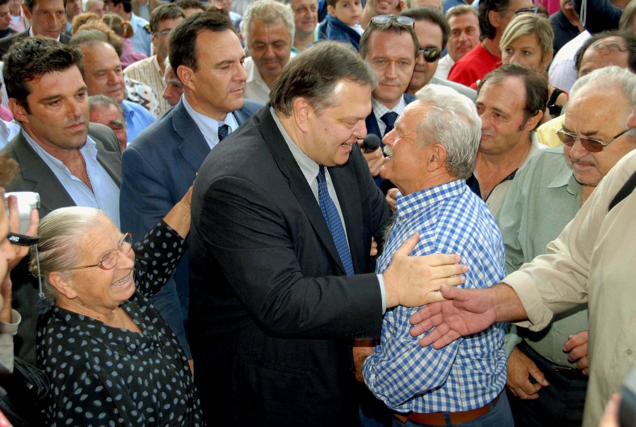 Από την επίσκεψη του κ. Βενιζέλου στο Τραχήλι το 2007.
