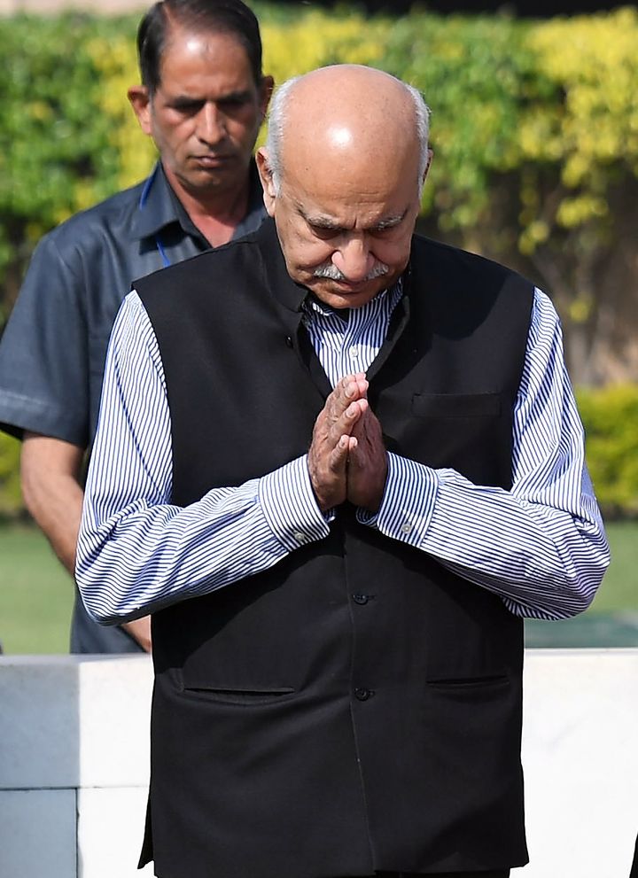 Former cabinet minister M J Akbar in a file photo. 