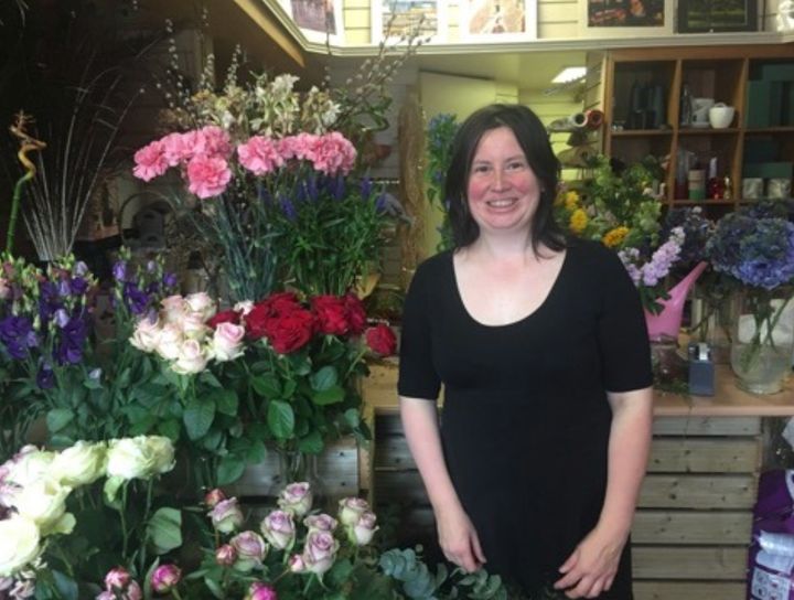 Gabriella Captain says people come into her florist in the Scottish borders town of Melrose and say "bloody Boris Johnson" 