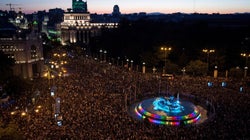 Las espectaculares imágenes aéreas del Orgullo