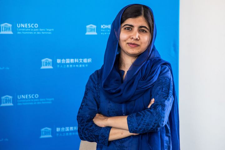 Nobel Peace Prize recipient Malala Yousafzai is seen here at the G7 Development and Education Ministers Meeting in Paris on July 5, 2019.