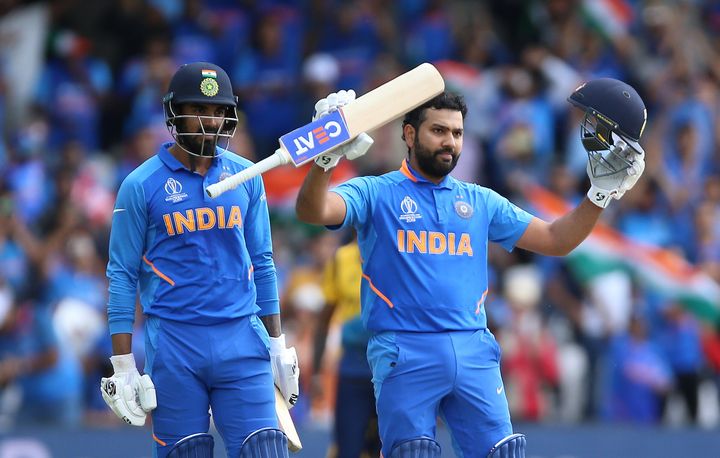 Indian openers Rohit Sharma and K.L.Rahul. Both the Indian openers smashed hundreds in the last league match against Sri Lanka and pushed India to the to top of the points table