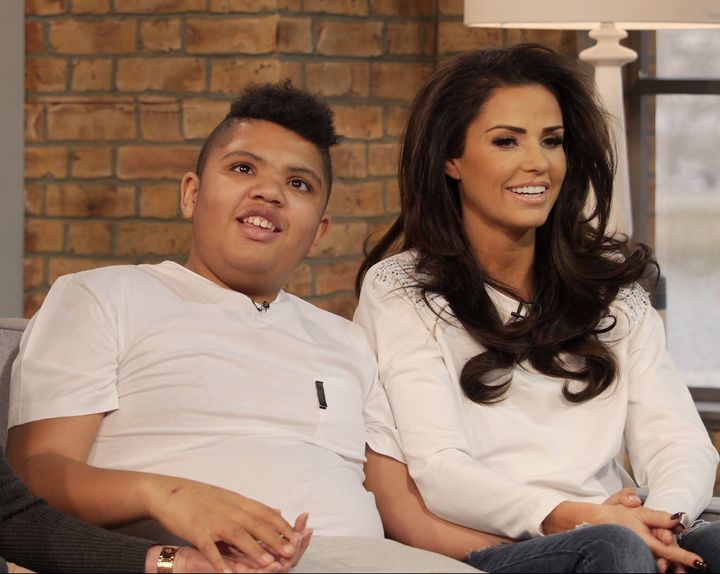 Harvey and Katie Price on This Morning in 2015
