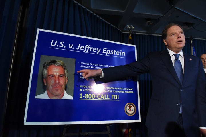 U.S. Attorney for the Southern District of New York Geoffrey Berman announces charges against Jeffery Epstein on July 8, 2019 in New York City.