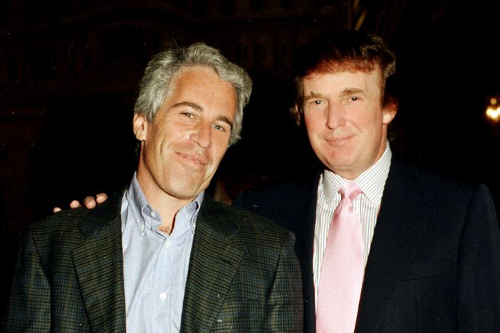 Jeffrey Epstein and Donald Trump in 1997.