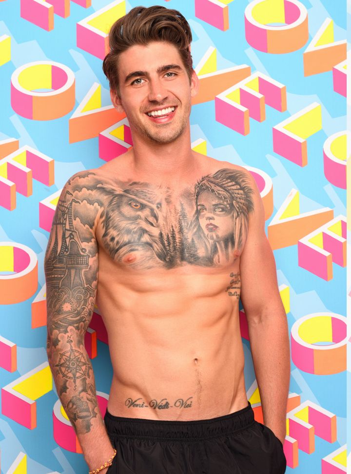 Chris Taylor will be introduced in Tuesday's Love Island
