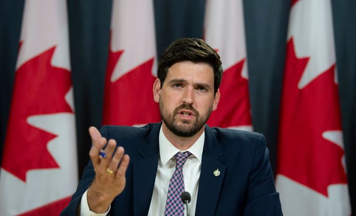 Liberal MP Sean Frasers speaks during a news conference in Ottawa on July 9, 2019.