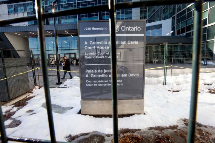 Brampton's courthouse, shown here Nov. 19, 2018, is one of the busiest in Canada. 