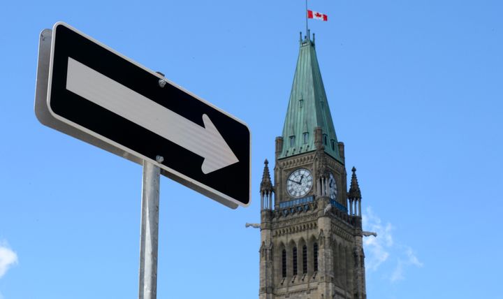 The Peace Tower on Parliament Hill in Ottawa is shown on Aug. 2, 2015
