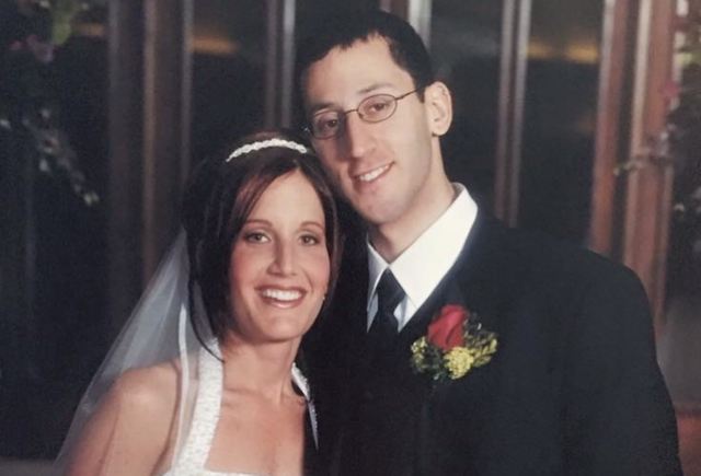 Lisa Boltman and her husband Rob on their wedding day in 2003. 