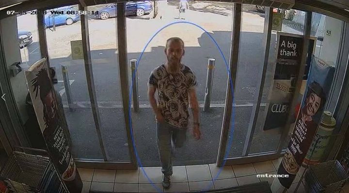 Stephen Nicholson appears in CCTV footage from July 2018 issued by Hampshire Constabulary
