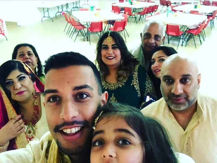 Asad Moghal and his family.
