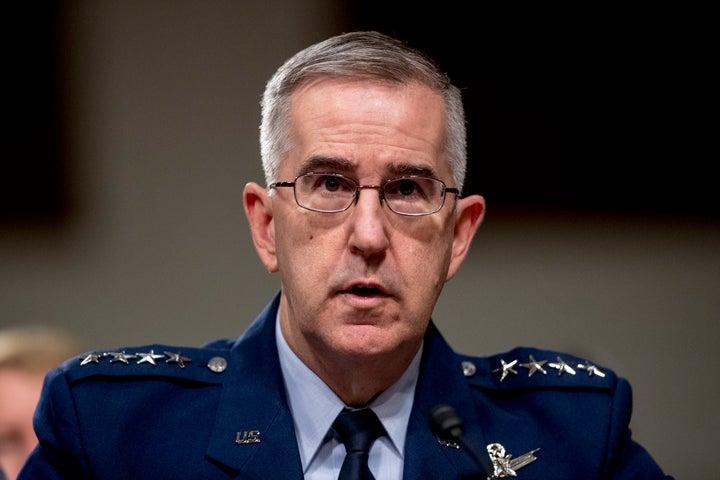 A senior military officer has accused the Air Force Gen. John Hyten of sexual misconduct. He was recently tapped to be t