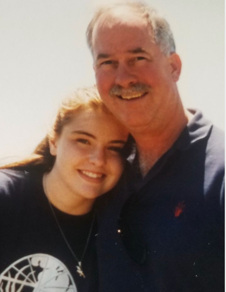 Litsa Williams and her father. He died when she was 18.