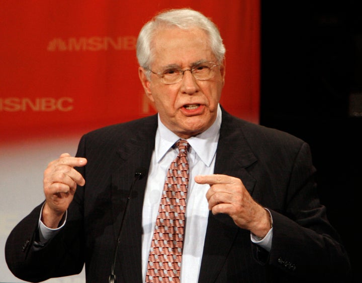 Then-presidential hopeful Mike Gravel answers a question during a debate at Dartmouth College in September 2007.