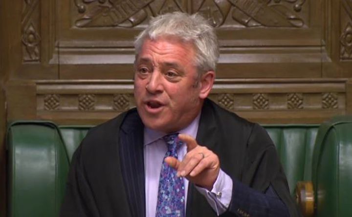 Commons Speaker John Bercow could try to remain in his chair.