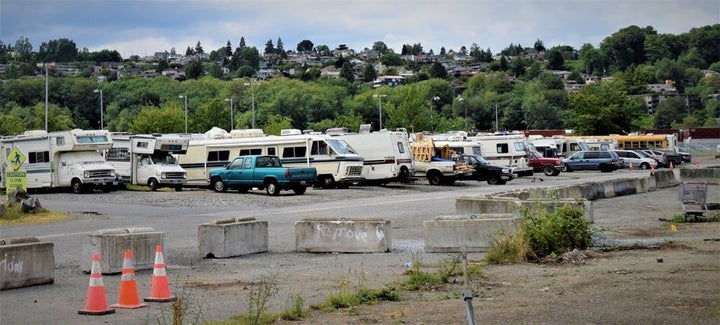 <p>‘Interbay Safe Zone’ in North Seattle, shortly before its closure. May 27, 2016.</p>