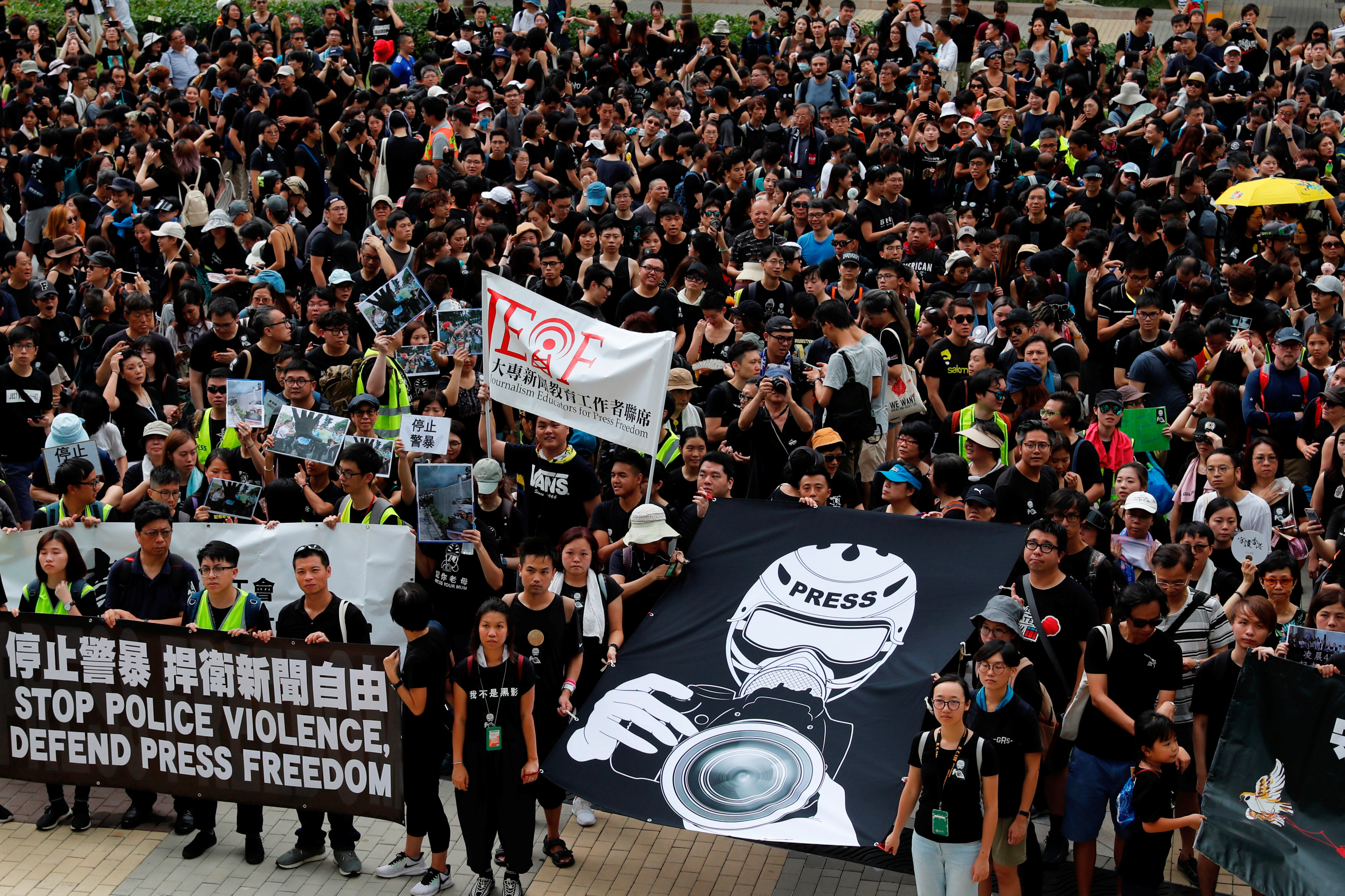 Protesters Flood Hong Kongâ€™s Streets Again In Opposition Of Extradition Bill