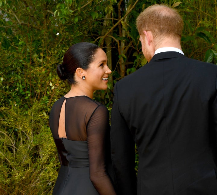 The back of her Jason Wu dress is so glam.