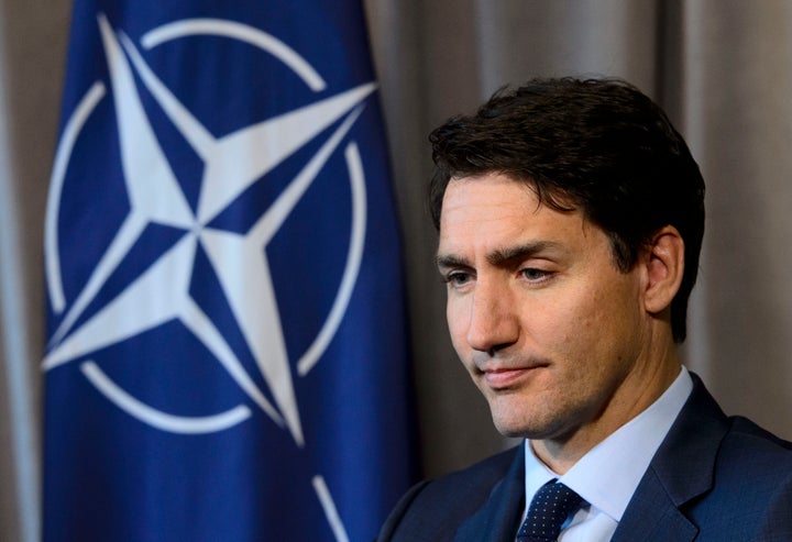 Prime Minister Justin Trudeau takes part in a meeting with Secretary General of the North Atlantic Treaty Organization (NATO) Jens Stoltenberg at Canadian Forces Base Petawawa, Ont. on July 15, 2019.