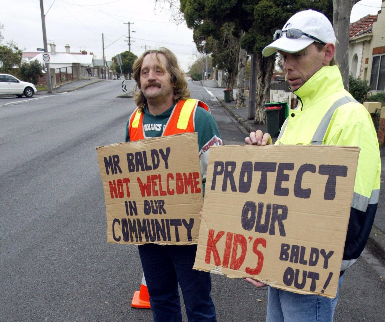 Registrants and their families are often subject to protests and abuse after they move into a new neighborhood. 