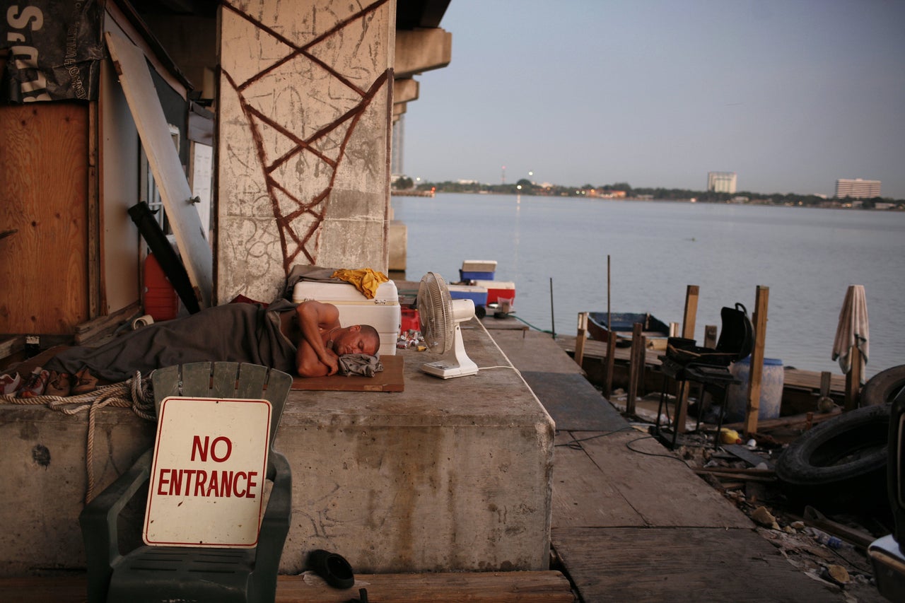 Miami's sex offender laws render large numbers of registrants homeless. Starting in the mid-2000s, a group of 75 sex offenders began living in a tent encampment under a bridge. Since then, it has grown to more than 300 people. 